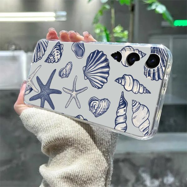 Shell Conch High-end Pattern Suitable for Samsung Series A54/A53/A52(A52S Universal /A34(5G)A32(5G) /A14(5G)/A13 5G /A12/A04S/S10+/S21/S21U/S21+/S22/S22+/S22U/S23/S23+/S23U and S24 Series A15/A35(5G)/A55(5G) Anti-fall Trendy Transparent Mobile Phone Case - Image 6