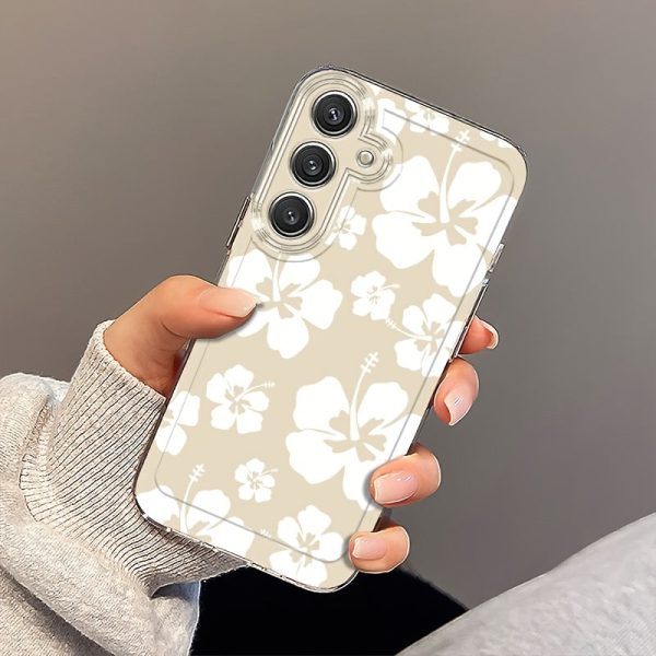 A Scattered White Bow Phone Case Suitable for Samsung Galaxy A02 A03S A04 A05S A06 A13 A14 A15 A16 5G A21S A22 A23 A24 A25 A32 A34 A35 A50 A52 A53 A54 A55 A73 S21 Ultra S22 Plus S23+ S24 FE, Featuring a Cartoon Design, Transparent, Shockproof, Full Covera - Image 6