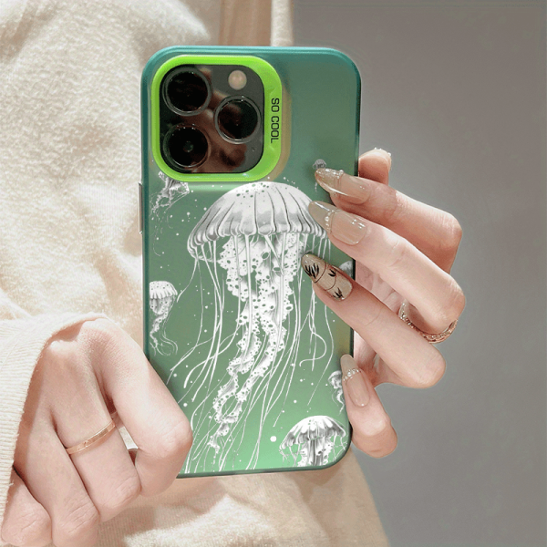 for Samsung S25 Plus S25 S24 Ultra S24 Plus S24 S23 Ultra S23 Plus S23 S22 Ultra S22 Plus S22 Jellyfish pattern phone case, anti-drop and shockproof fashion case TM00422 - Image 9