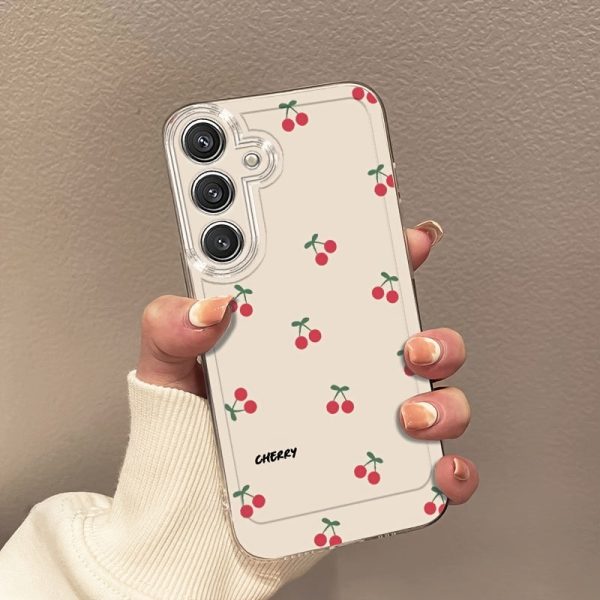 Simple Scattered Cherry Mobile Phone Case for Samsung Galaxy A02 A03S A04 A05S A06 A13 A14 A15 A16 5G A21S A22 A23 A24 A25 A32 A34 A35 A50 A52 A53 A54 A55 A73 S21 Ultra S22 Plus S23+ S24 FE Cartoon Transparent Anti-Fall All-Inclusive TPU Mobile Phone Case - Image 6