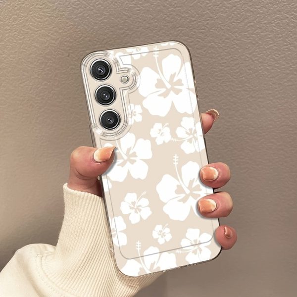 A Scattered White Bow Phone Case Suitable for Samsung Galaxy A02 A03S A04 A05S A06 A13 A14 A15 A16 5G A21S A22 A23 A24 A25 A32 A34 A35 A50 A52 A53 A54 A55 A73 S21 Ultra S22 Plus S23+ S24 FE, Featuring a Cartoon Design, Transparent, Shockproof, Full Covera - Image 2