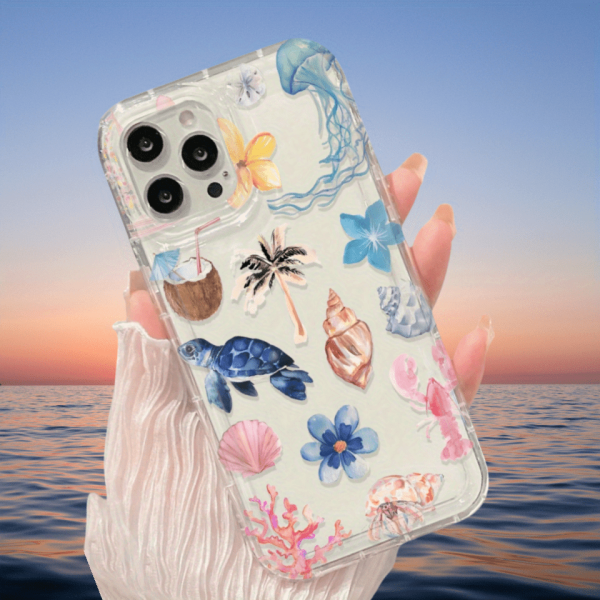 Coconut-Themed Phone Cases for The Entire Samsung Series, Including A54, A52 Soft Case, A13 Matte Finish, And Full Coverage for S24, S20 FE, S21 Plus, S22, S22 Ultra, Compatible with Galaxy S23, A05, A12, A13, A15, S22, And S23. - Image 3