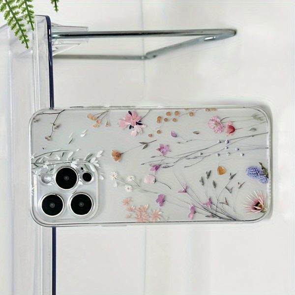 A Transparent Case with Colorful Flowers Suitable for Samsung A54, A52 Soft Case, A13 Matte Finish, S24 Full Coverage, S20Fe/S21Plus/S22/S22 Ultra, Compatible with Galaxy S23/A05/A12/A13/A15/S22/S23. - Image 3