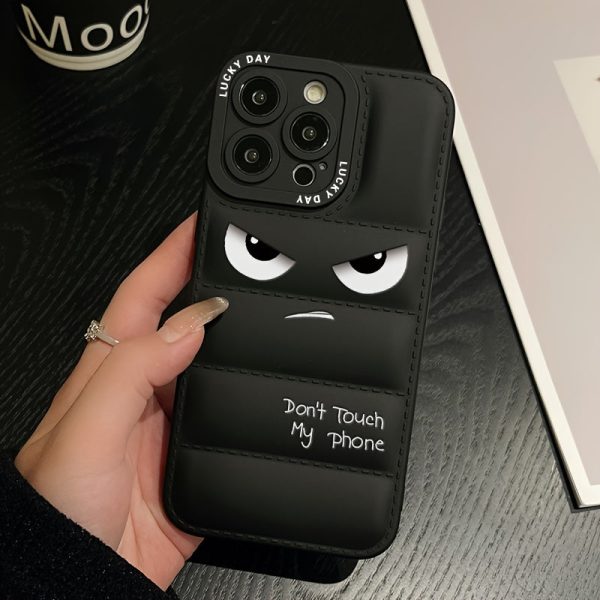 A Soft Rubber Anti-Slip Down Jacket Style Phone Case with Anime Pattern Printing, Suitable for Apple Series 11, 12, 13, 14, 15, 16 Pro Max, Samsung Series A05, A15, A25, A35, A55, S23, S24 Ultra, And Redmi Series 9 Note, 10 Note, 11 Note, 12 Note. - Image 8