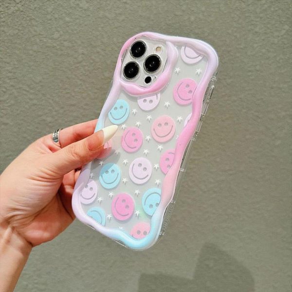Phone Case Featuring a Smiling Small Pattern, Compatible with iPhone 11 12 13 14 15 16 Pro Max Pro Plus Series - Stylish Creative Design New Phone Cover - Image 5