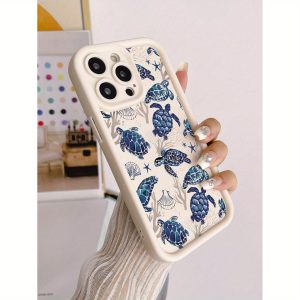 Colorful Painting Design of a White High Bamboo Turtle, Suitable for All Series of Samsung Galaxy Phone Cases.